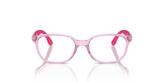 RB1632 Optics Kids Bio-Based Ray-Ban Transparent Pink