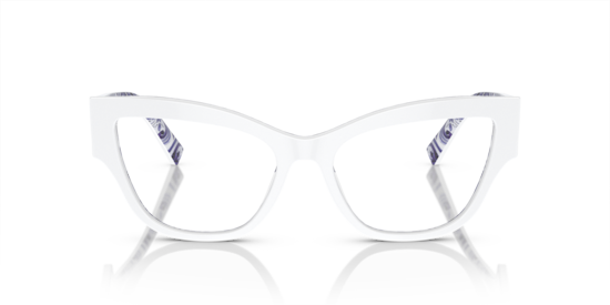 DG3378 Dolce & Gabbana White On Blue Maiolica