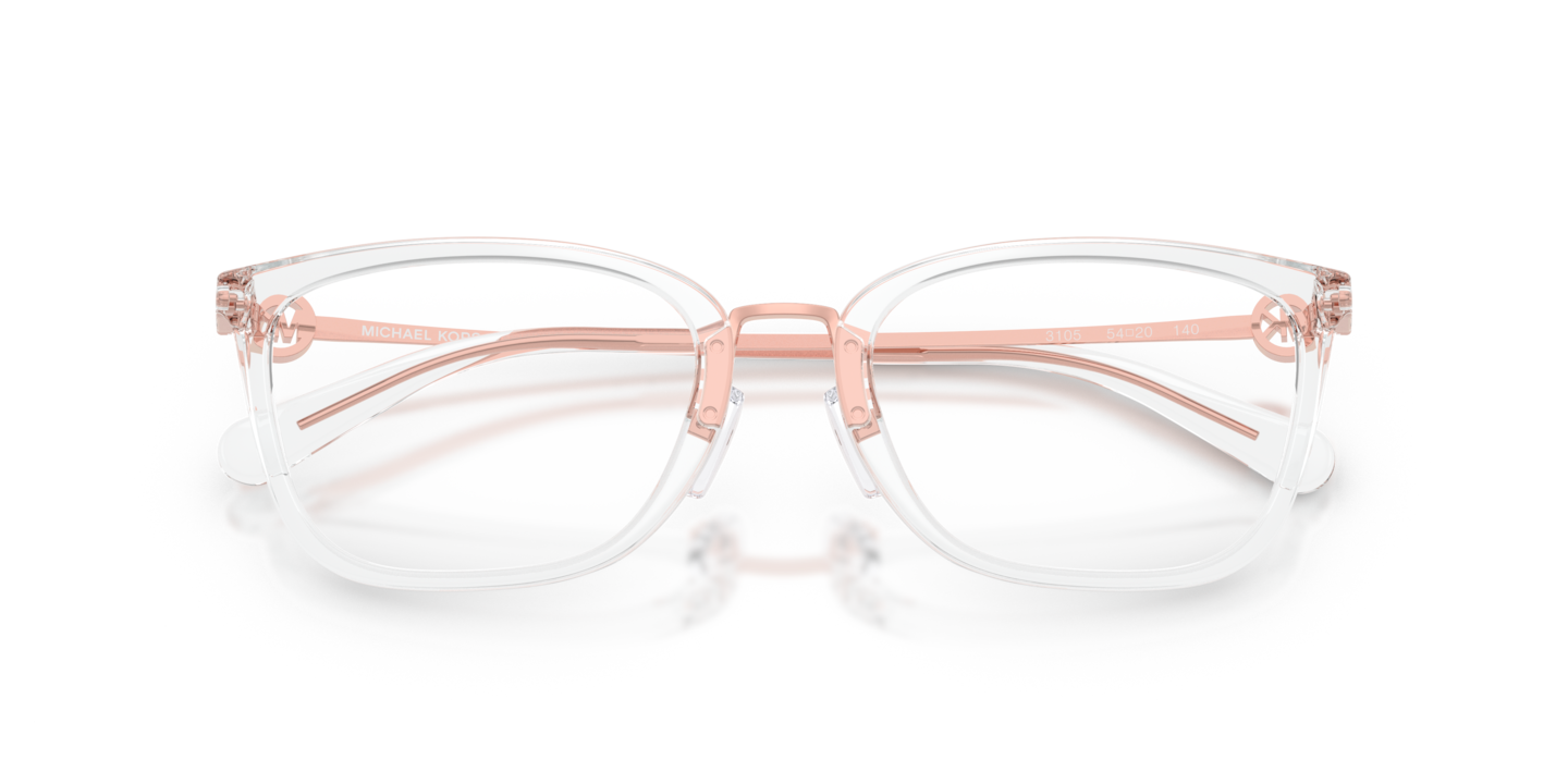 Michael Kors MK4054 Captiva Clear Gold Eyeglasses Frames‎ 52-20-140 3105 22237 Michael Kors MK4054 CaptIVa Eyeglasses | LensCrafters main image 2