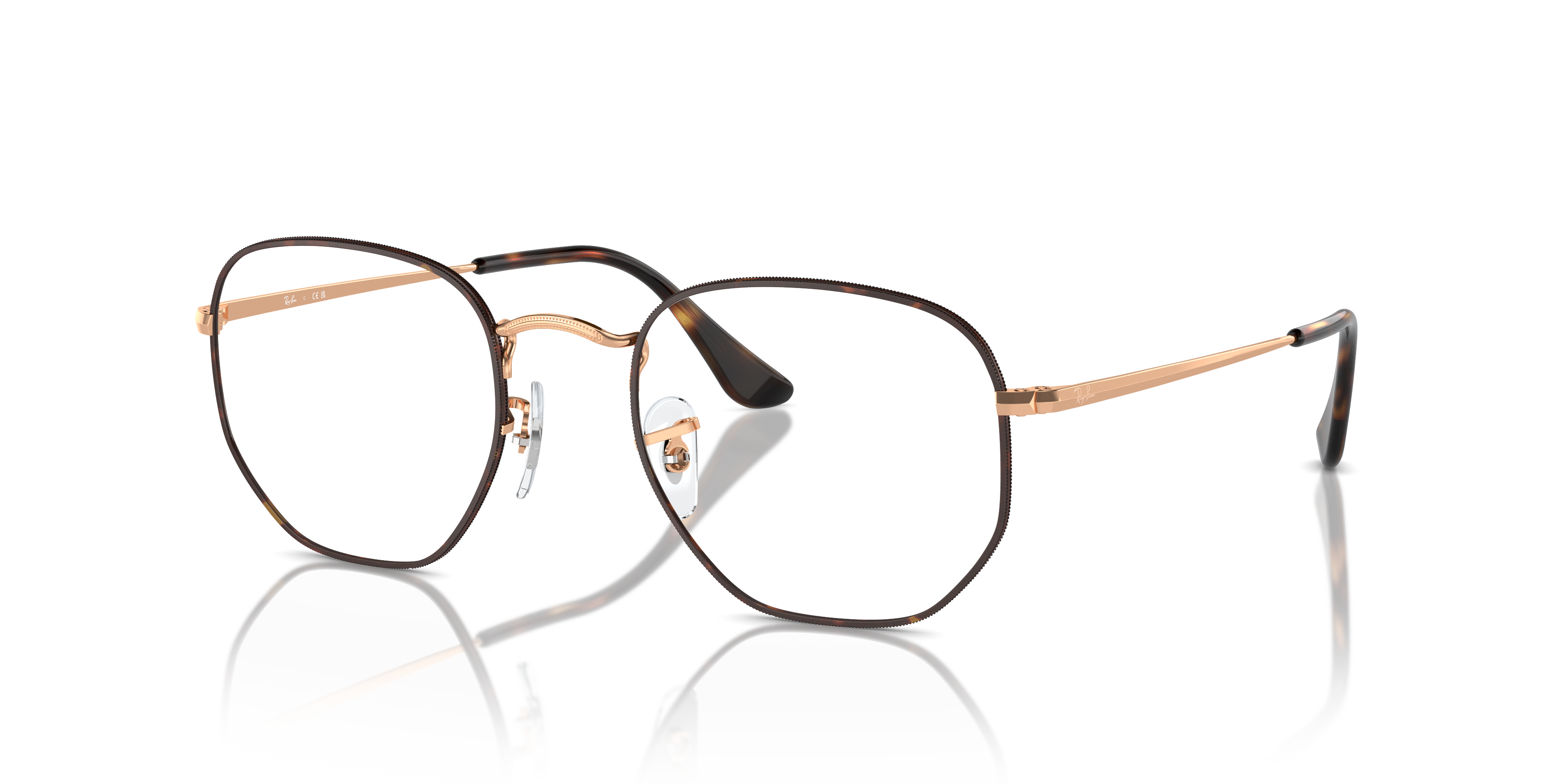 Ray-Ban Unisex Rx6448 Havana Sur Or Rose Size Large 147$
