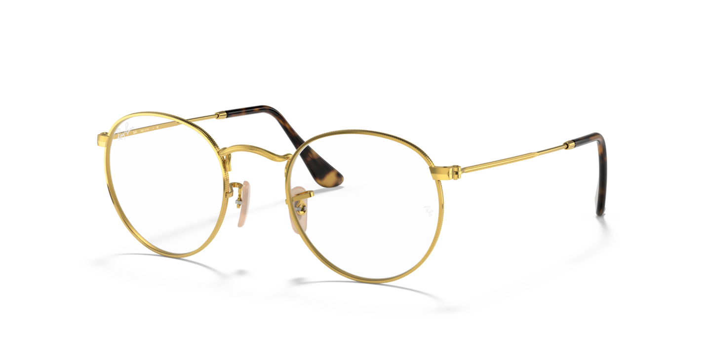 Ray-Ban RB3447V Round Metal Optics Arista Gold