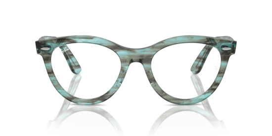 RB2241V Wayfarer Way Optics Ray-Ban Striped Transparent Green
