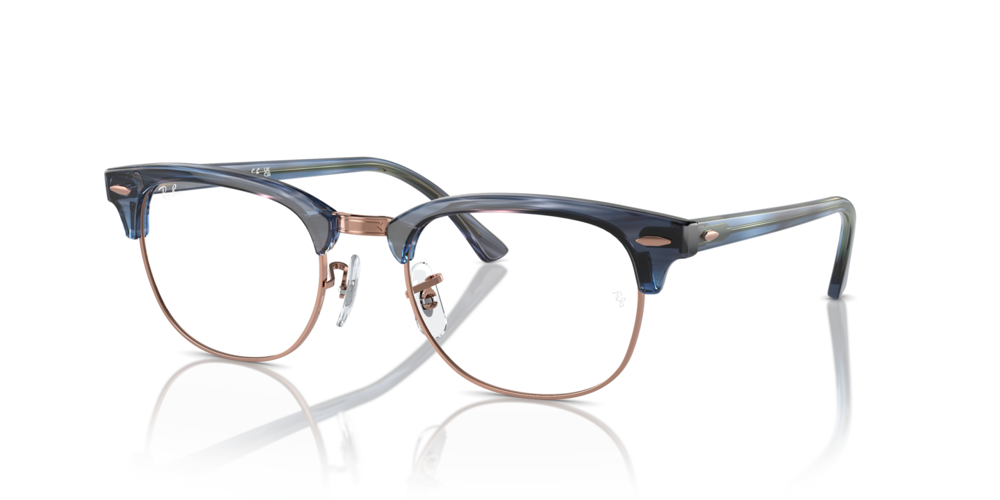 Ray-Ban RB5154 Clubmaster Optics Striped Blue