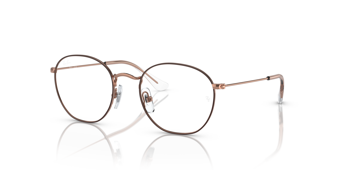 Ray-Ban RB9572V Rob Optics Kids Brown On Rose Gold