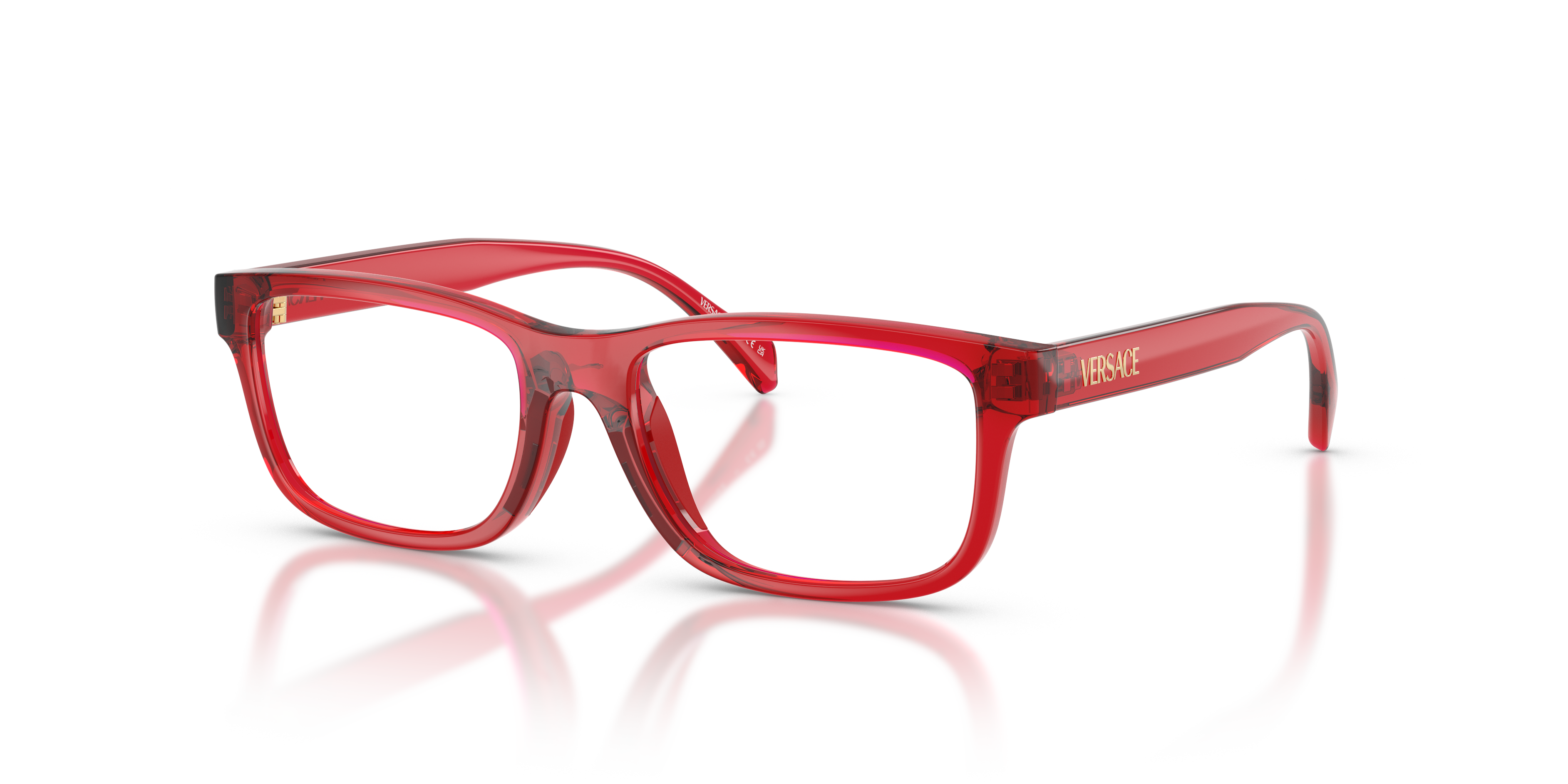 Versace Unisex Vk3013u Transparent Red Size 85$