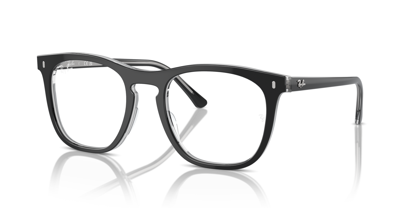 Ray-Ban RB2210V Optics Dark Grey On Transparent Light Grey