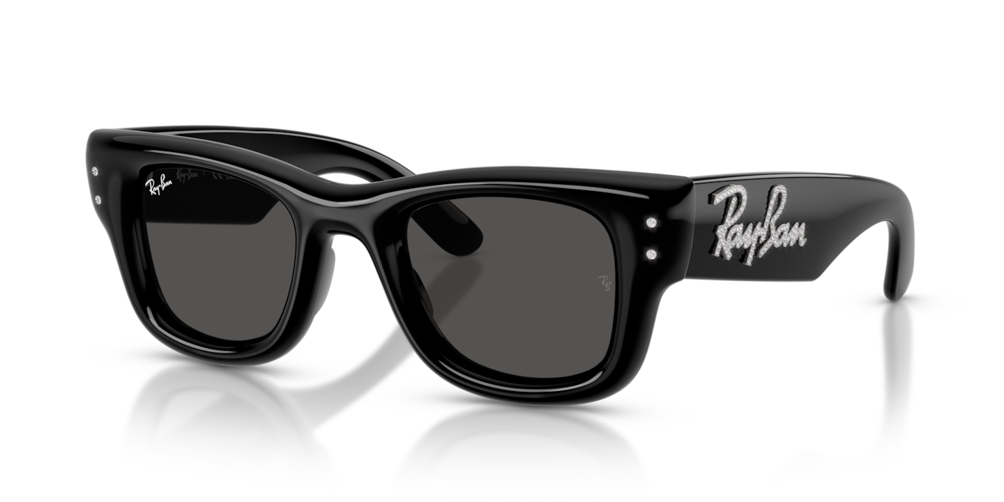 Ray-Ban RB4940B Wayfarer Puffer Crystal Edition Black & Strass