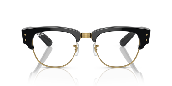 RB0316V Mega Clubmaster Optics Ray-Ban Black On Gold