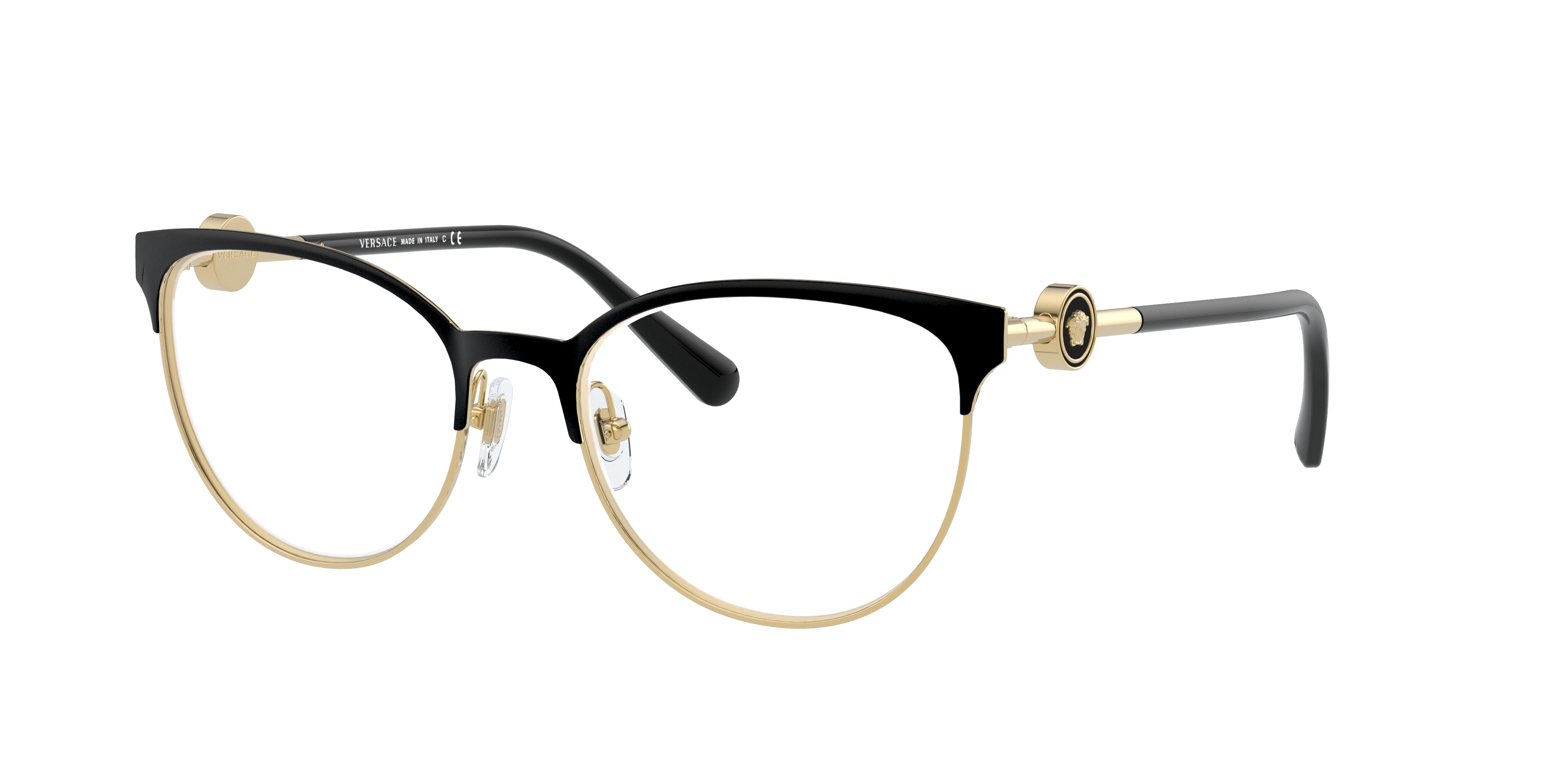 Versace Unisex Ve1271 Noir Or Size Standard 286$