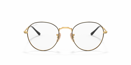 RB3582V Round Metal Optics II Ray-Ban Black On Gold