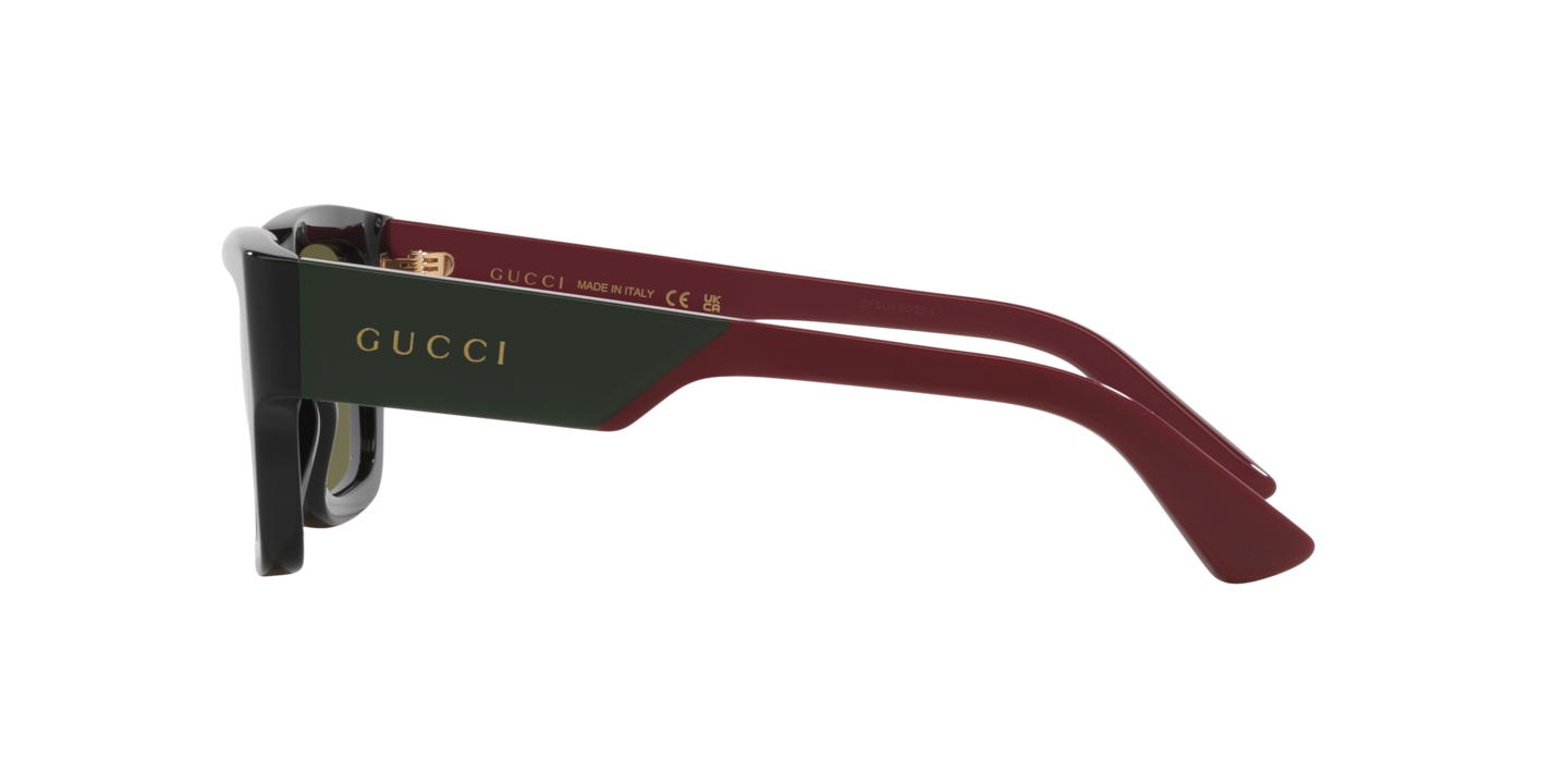 Gucci GG1668S Sunglasses Havana Red Acetate Gucci Gg1668s Havana Male Rectangle Sunglasses | Eyewear Index main image 2