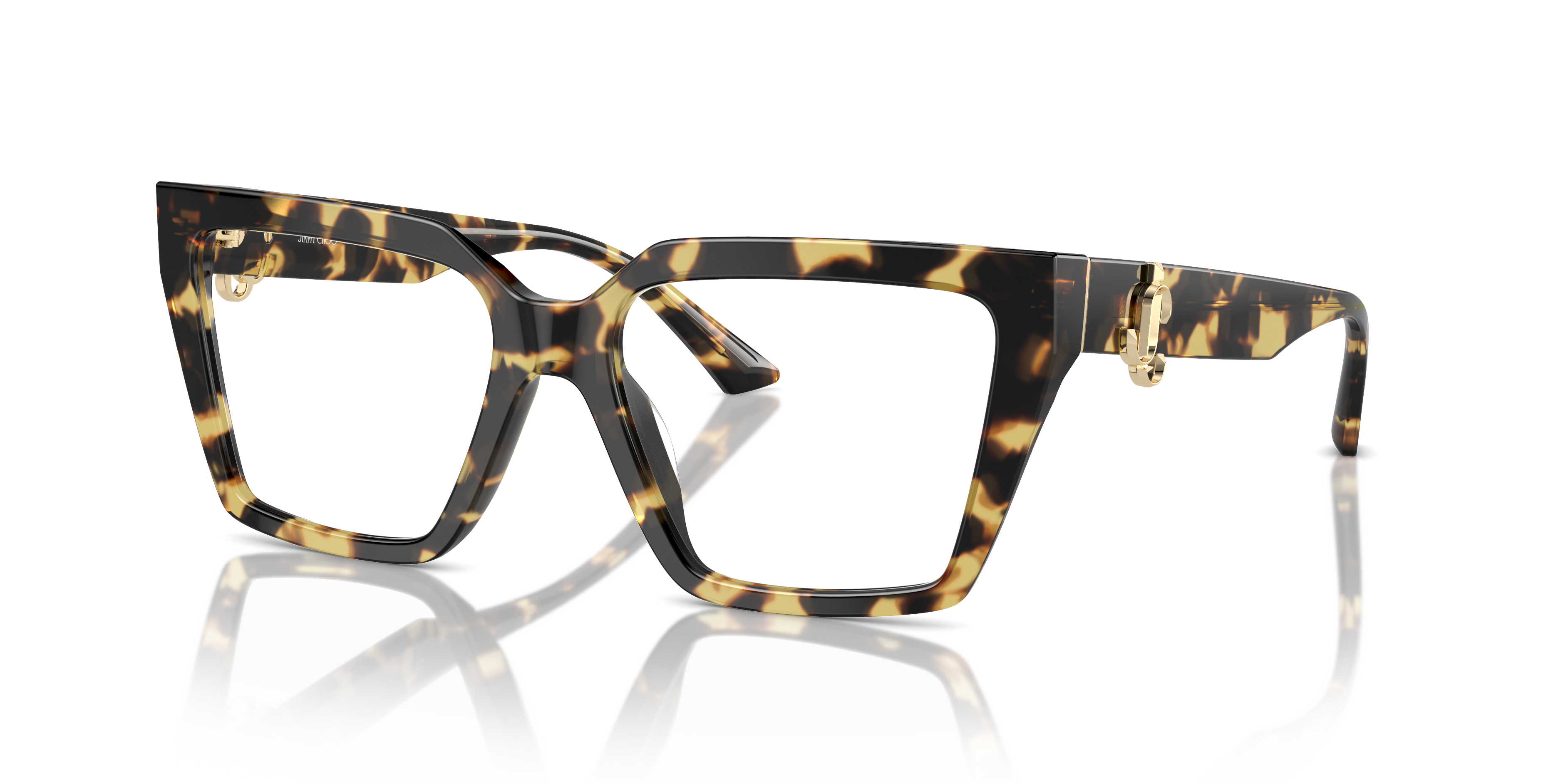 Jimmy Choo Unisex Jc3017u Yellow Havana Size Small 170$