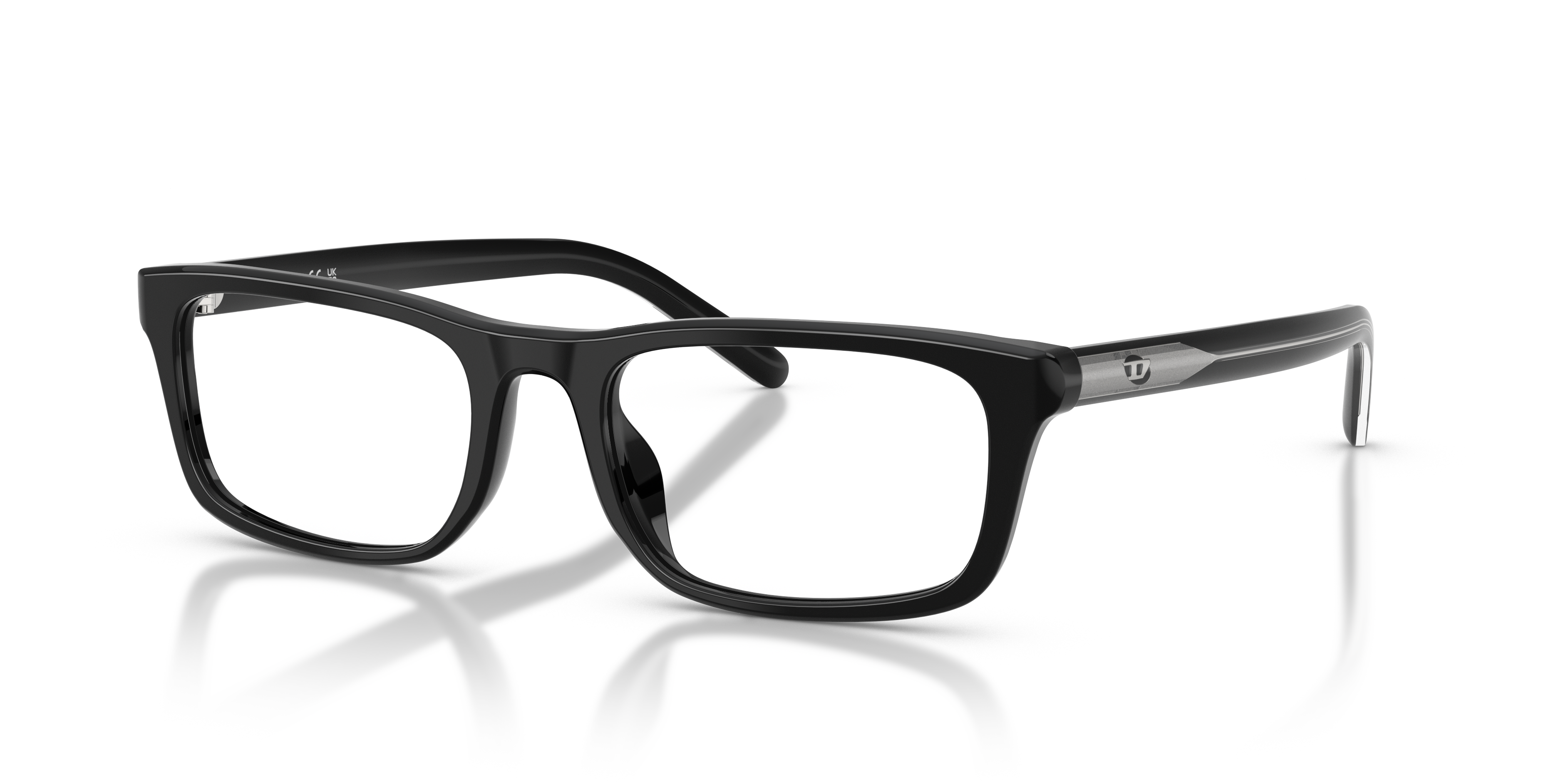 Diesel Unisex Dl4017u Solid Black Size: