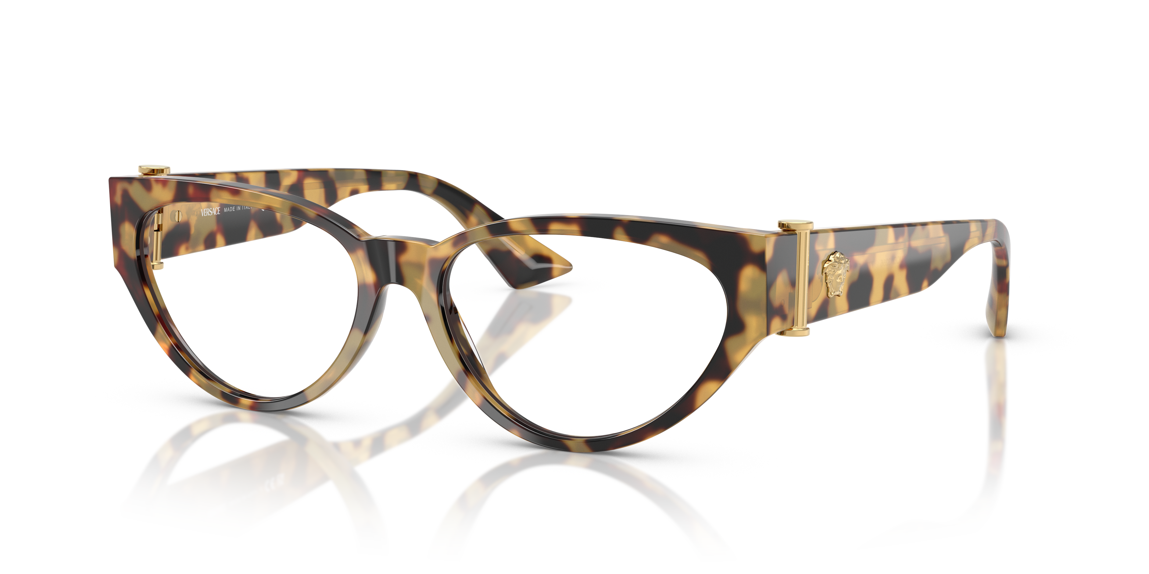 Versace Unisex Ve3366 Brown, Yellow Havana Size: