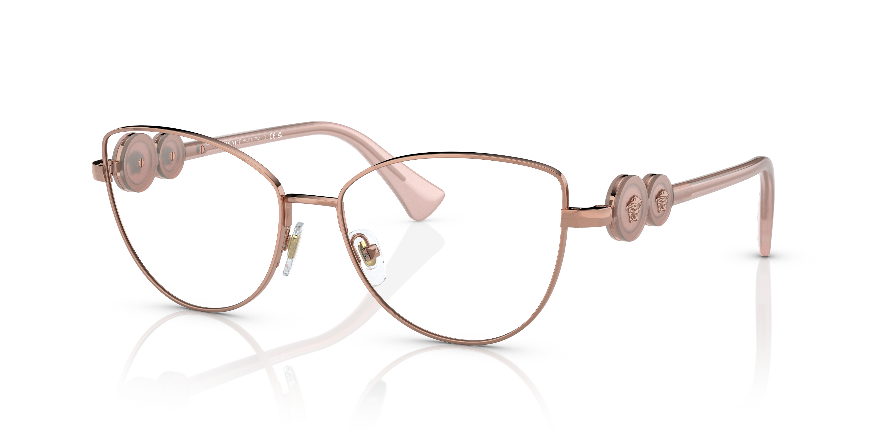 Versace Unisex Ve1284 Rose Gold Size 163$