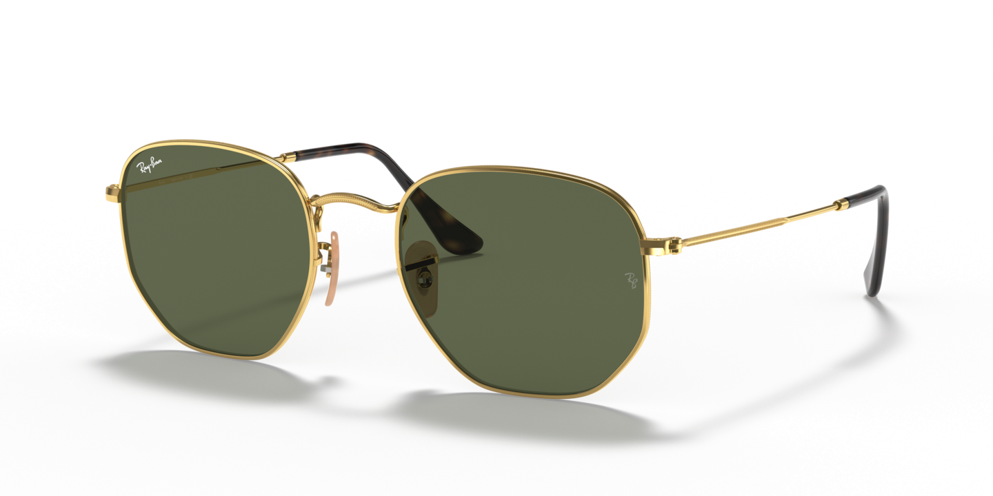 Ray-Ban RB3548N Hexagonal Flat Lenses Arista Gold