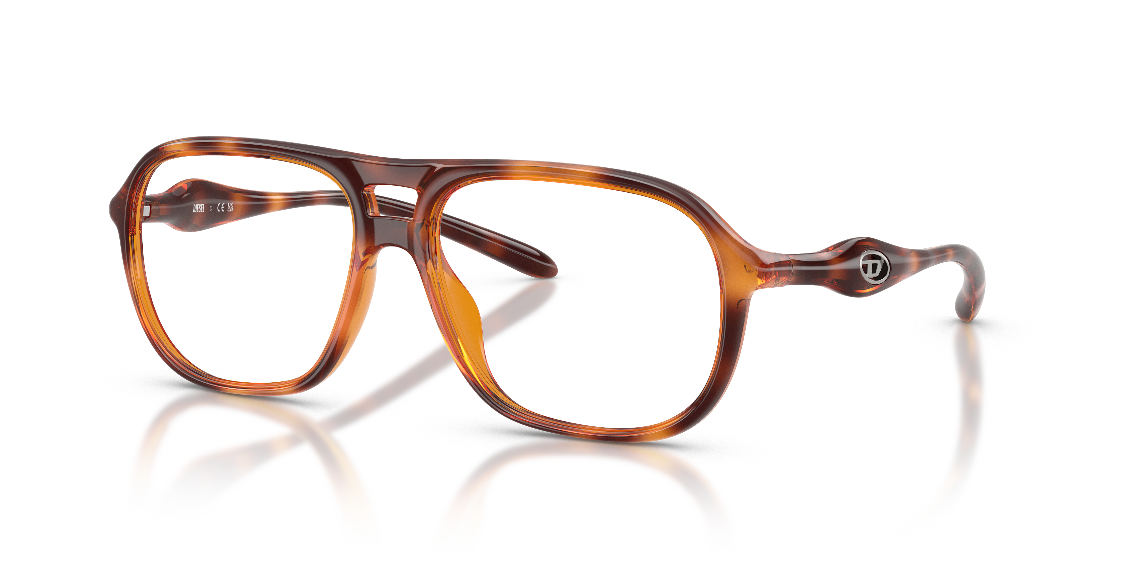 Diesel Unisex Dl6008u Havana Size: