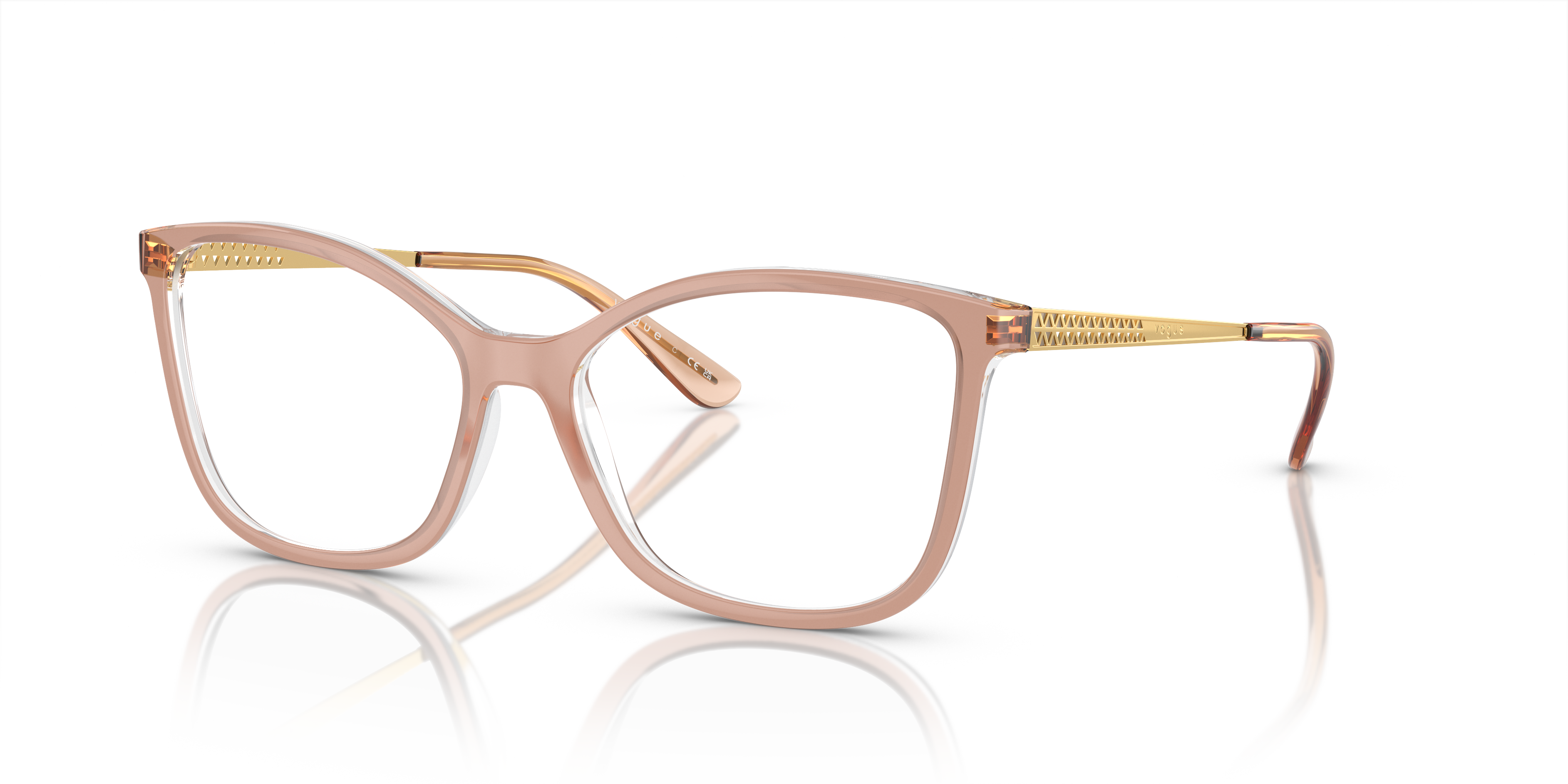 Vogue Eyewear Unisex Vo5334 Top Pink Transparent Size Small 84$