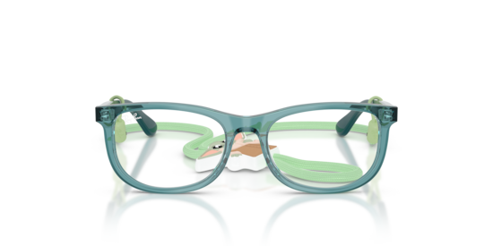 RB1642 Ray-Ban Star Wars™ – Grogu Mini New Wayfarer Optics Ray-Ban Transparent Petroleum