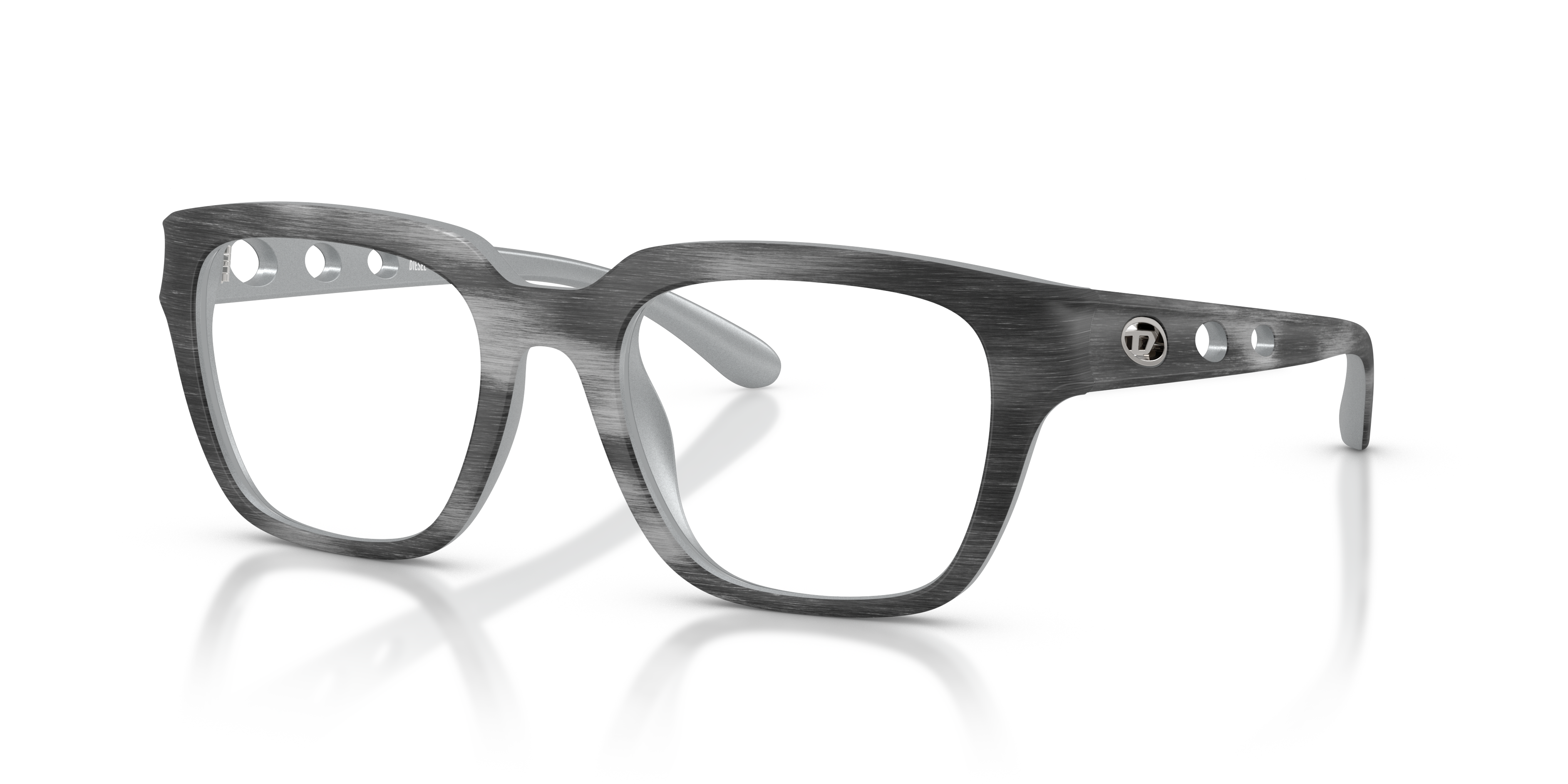 Diesel Unisex Dl6001u Negro Gris Cepillado Size: