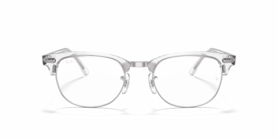 RB5154 Clubmaster Optics Ray-Ban White Transparent