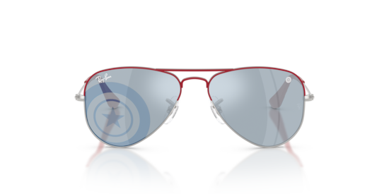 RB9506S Ray-Ban MARVEL© - Captain America Mini Aviator Ray-Ban Silver With Top Red