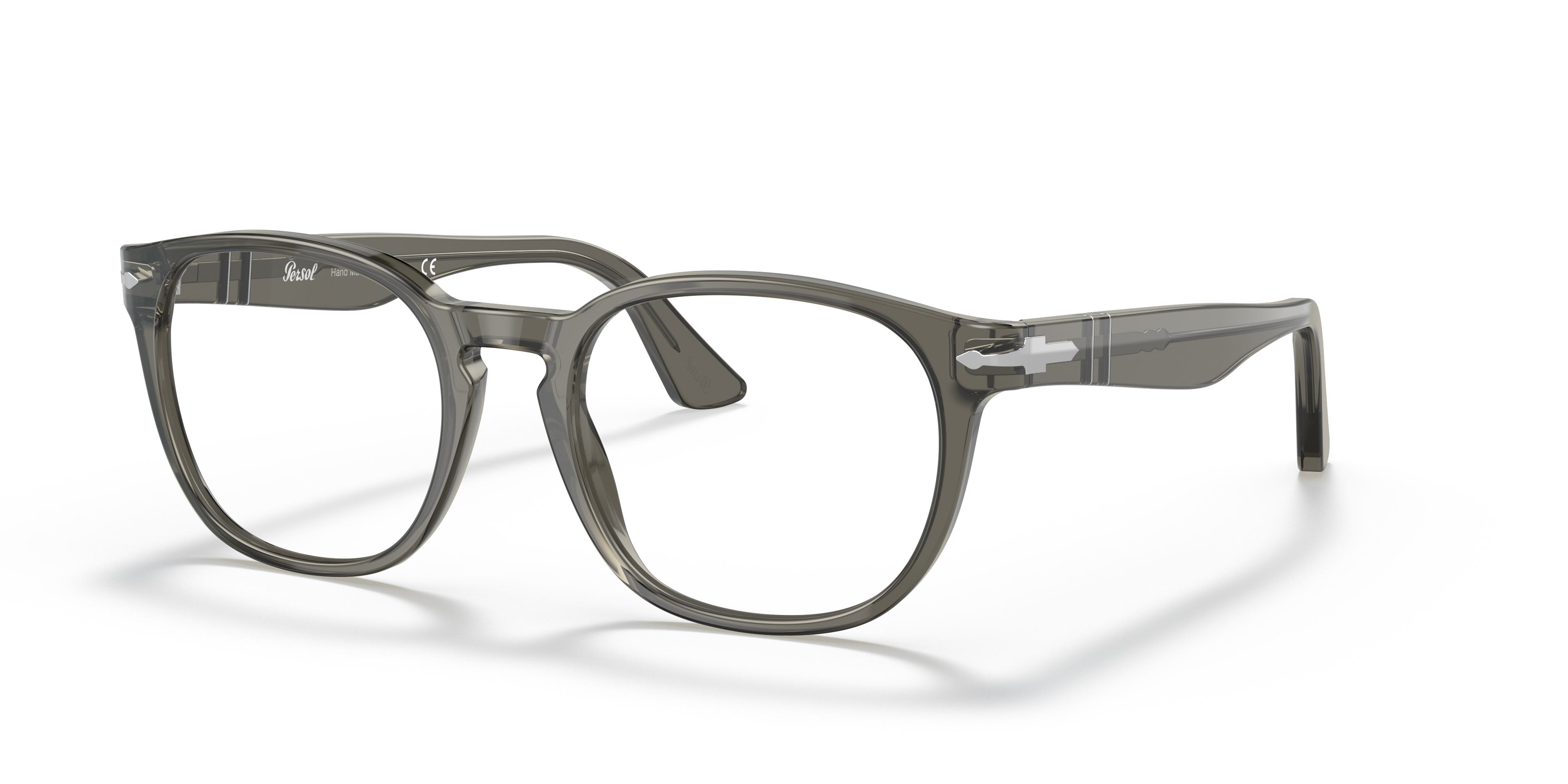 Persol Unisex Po3283v Transparent Taupe Grey Size Standard 171$