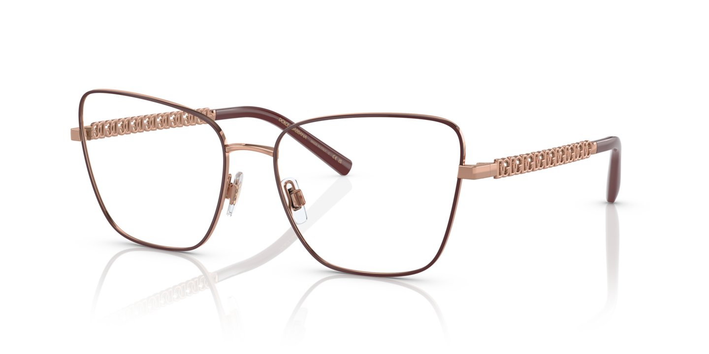 Dolce & Gabbana DG1346 Pink Gold/Matte Bordeaux