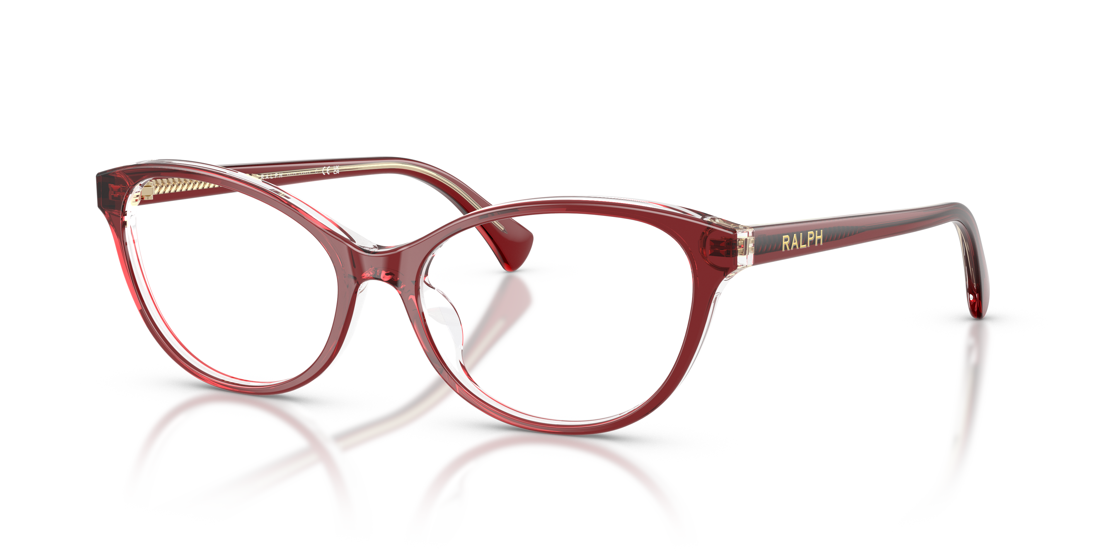 Ralph by Ralph Lauren Unisex Ra7186u Transparent Dark Burgundy Size 157$
