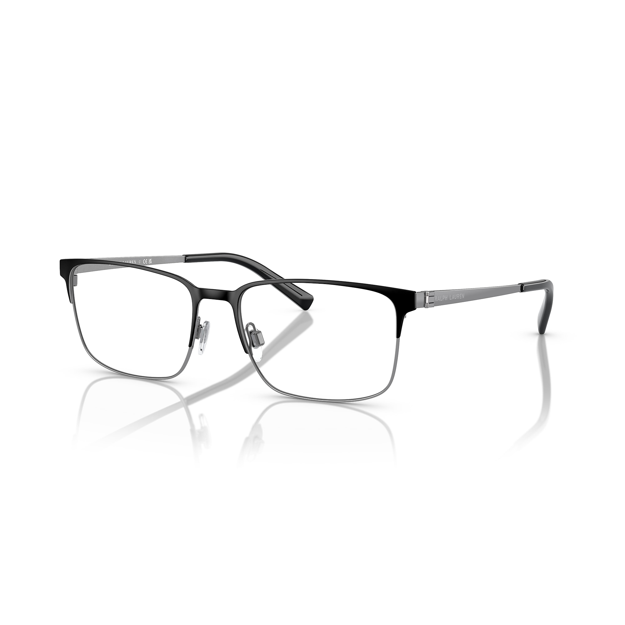 ?Ralph Lauren Men\'s Rectangular Metal Frame Glasses in Black EUC? Eyeglasses Ralph Lauren RL6133 | Free Shipping | Glasses.com® main image 3