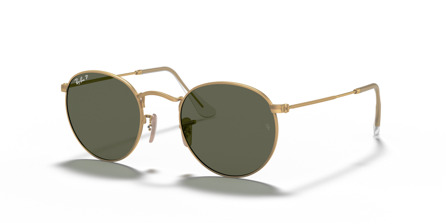 Ray-Ban RB3447 Round Metal Gold