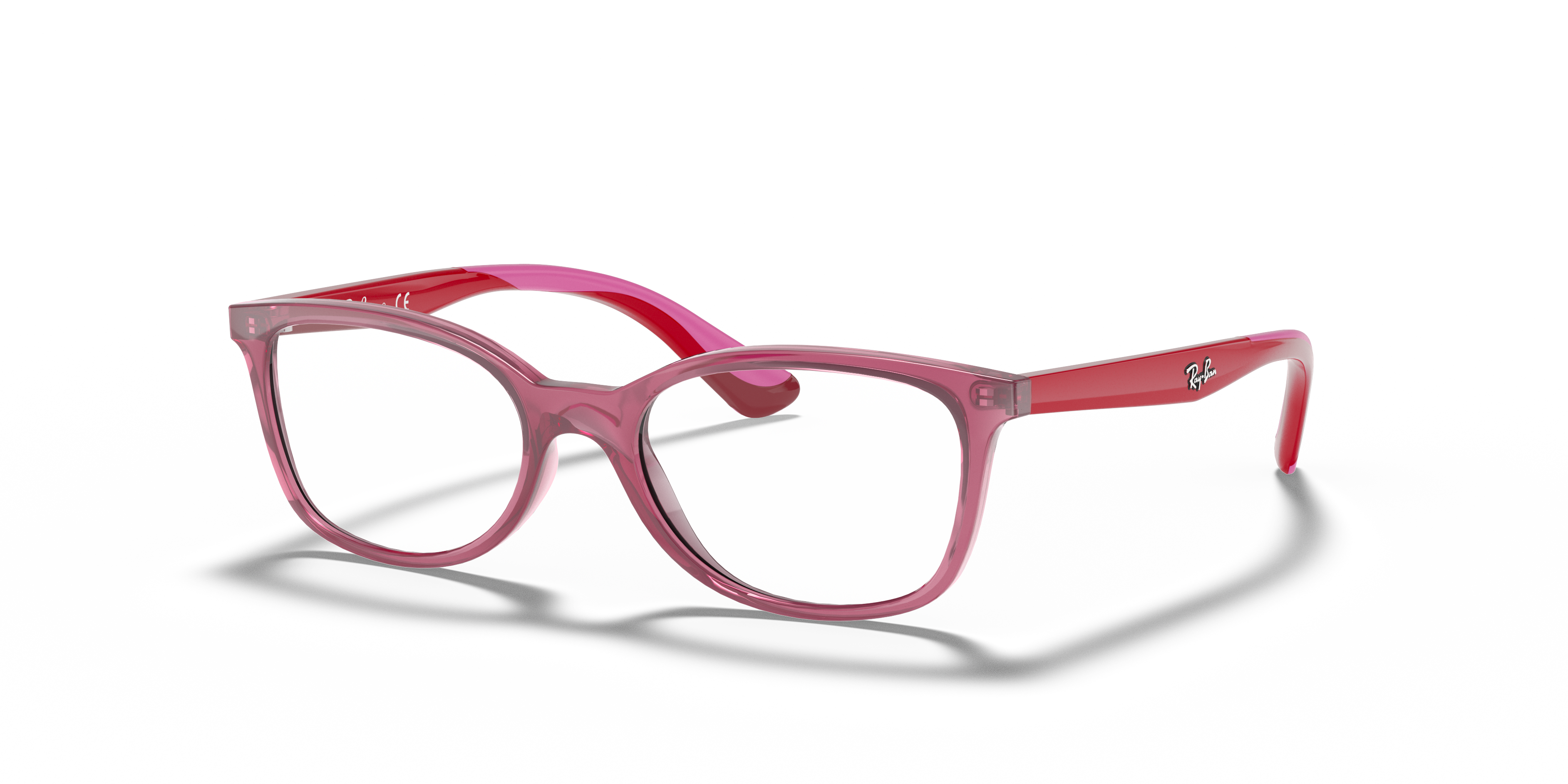 Ray-Ban Unisex Ry1586 Transparent Red Size: Small