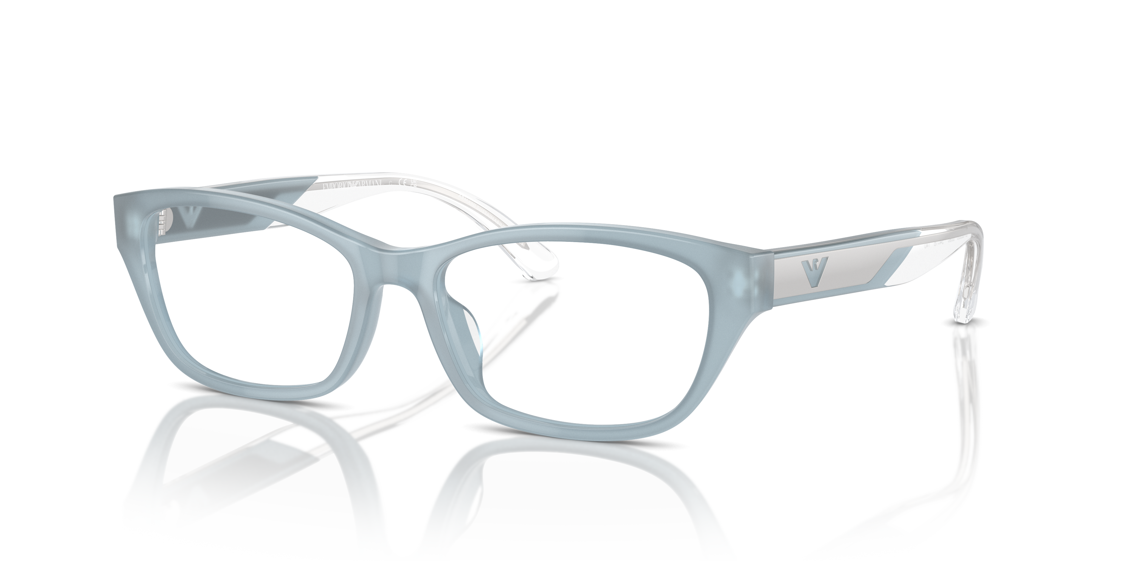 Emporio Armani Unisex Ea3238u Shiny Opaline Azure Size Extra Small 98$