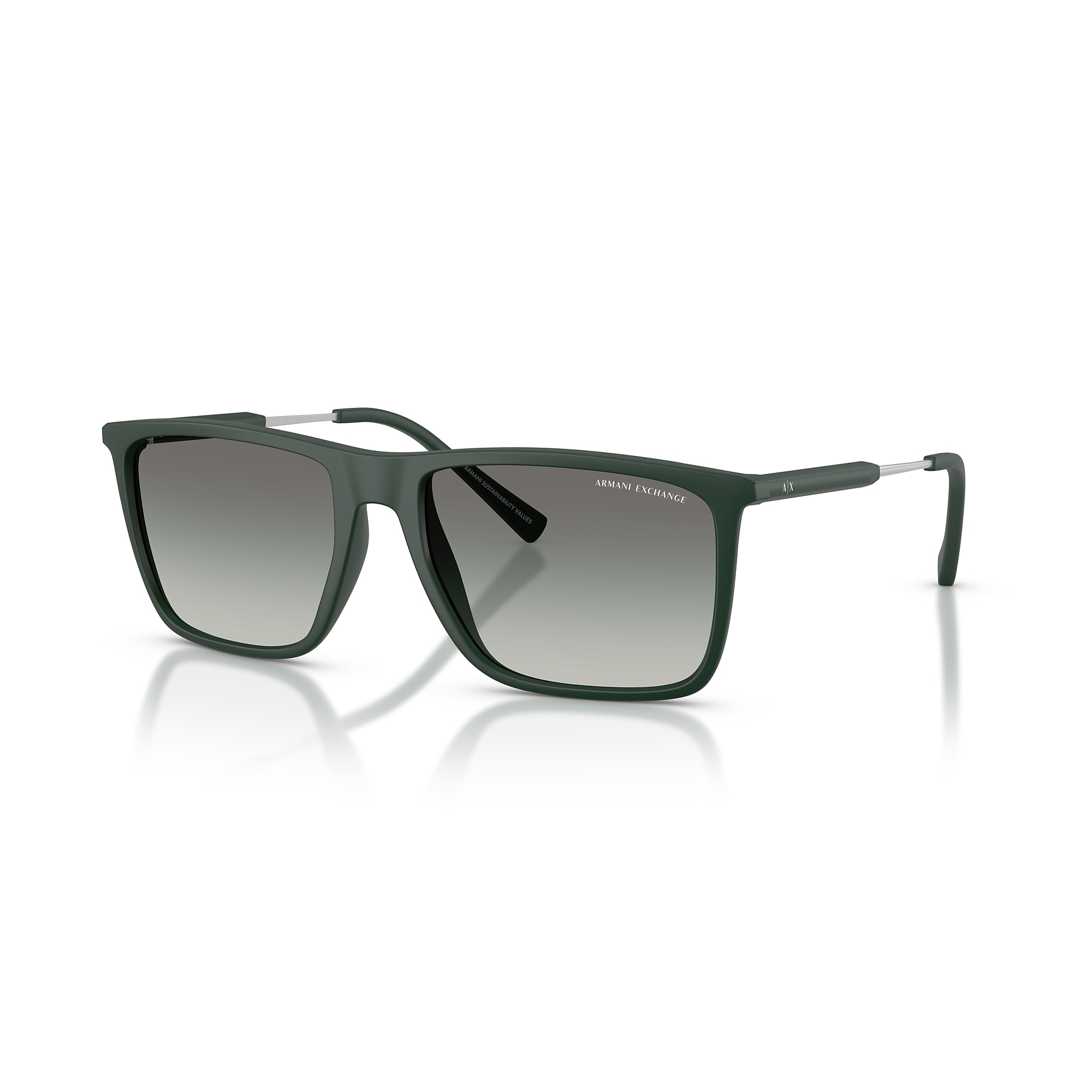 NEW ARMANI EXCHANGE AX115/S Translucent Gray Green Sunglasses NEW WITHOUT TAGS Armani Exchange Armani Exchange Sunglasses in Silver  main image 4