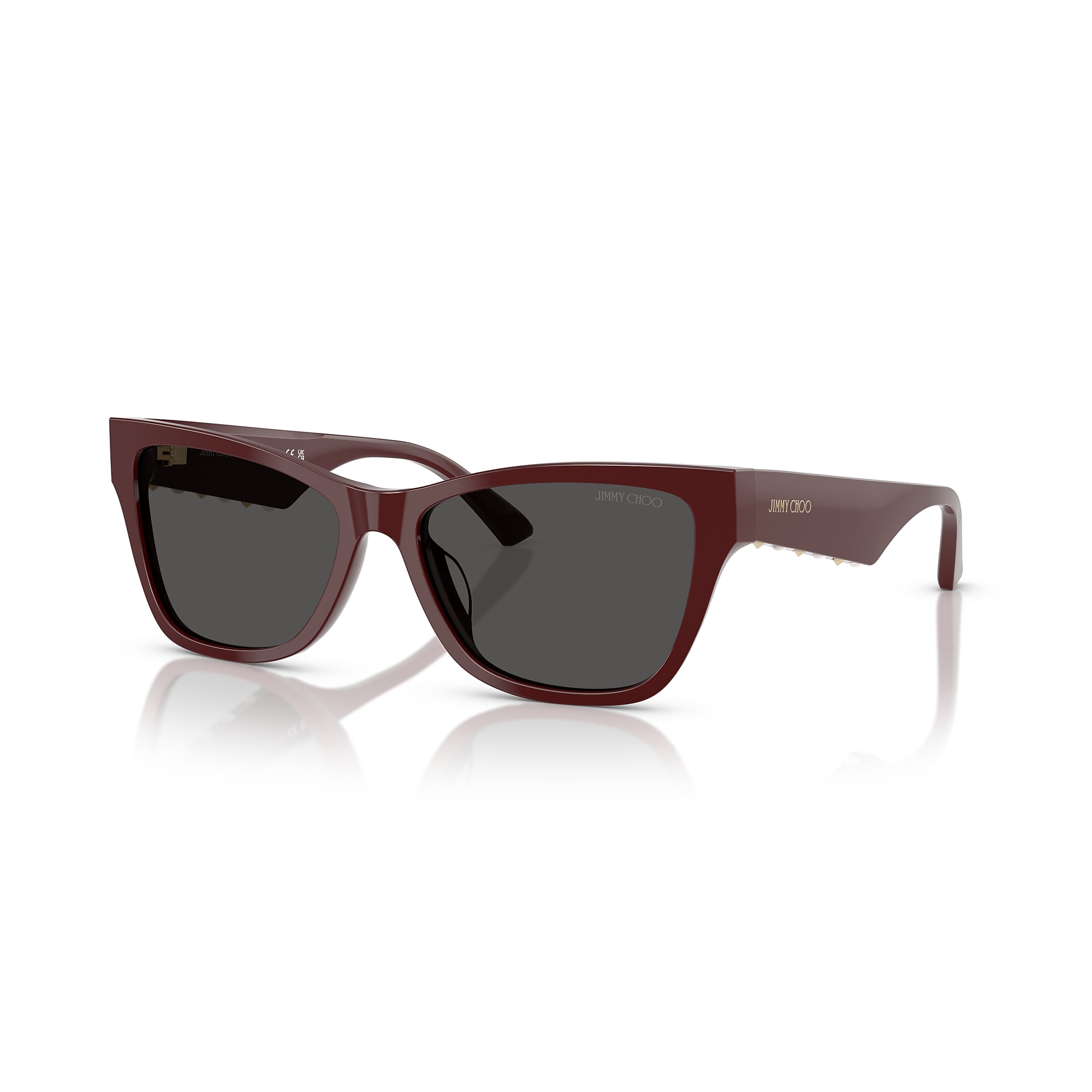 Jimmy Choo Black Frame Sunglasses with Burgundy Lenses Jimmy Choo Sunglasses - red - Zalando main image 4