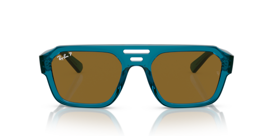 RB4397 Corrigan Bio-Based Ray-Ban Transparent Light Blue