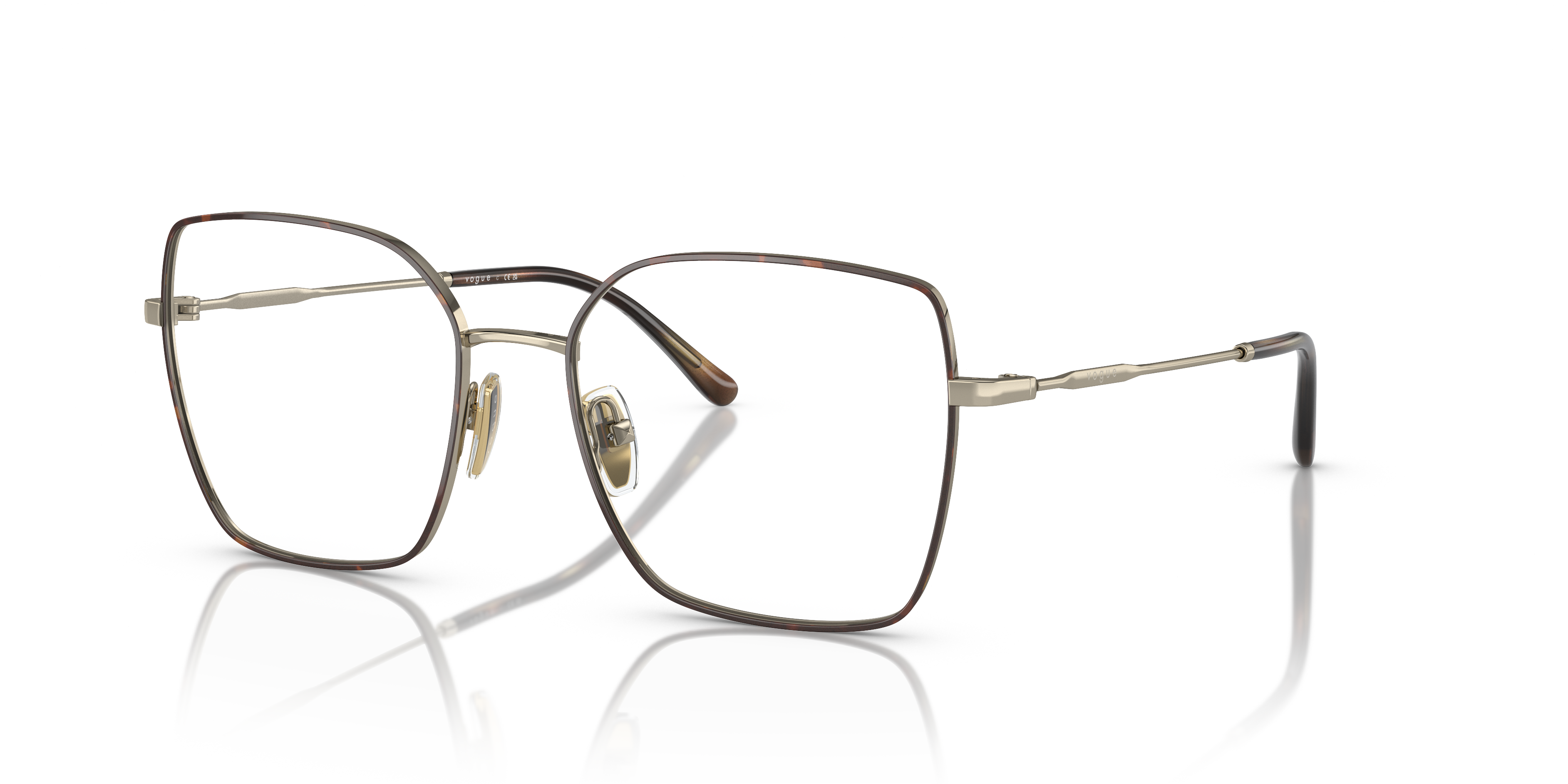 Vogue Eyewear Unisex Vo4274 Top Havana Pale Gold Size 128$