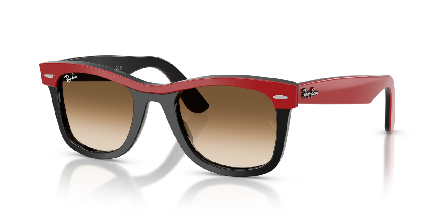 Ray-Ban RB2240 Wayfarer Street Neat Red On Black