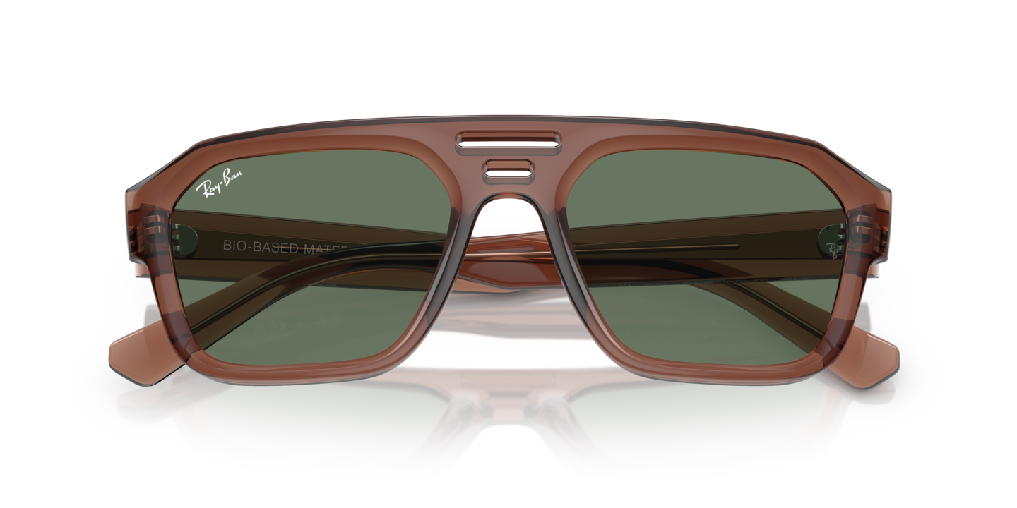 Ray-Ban Corrigan Sunglasses BIO-BASED Frame Polished Havana Green Lenses UNISEX! Ray-Ban Corrigan Bio-Based Sunglasses | Uncrate Supply main image 2