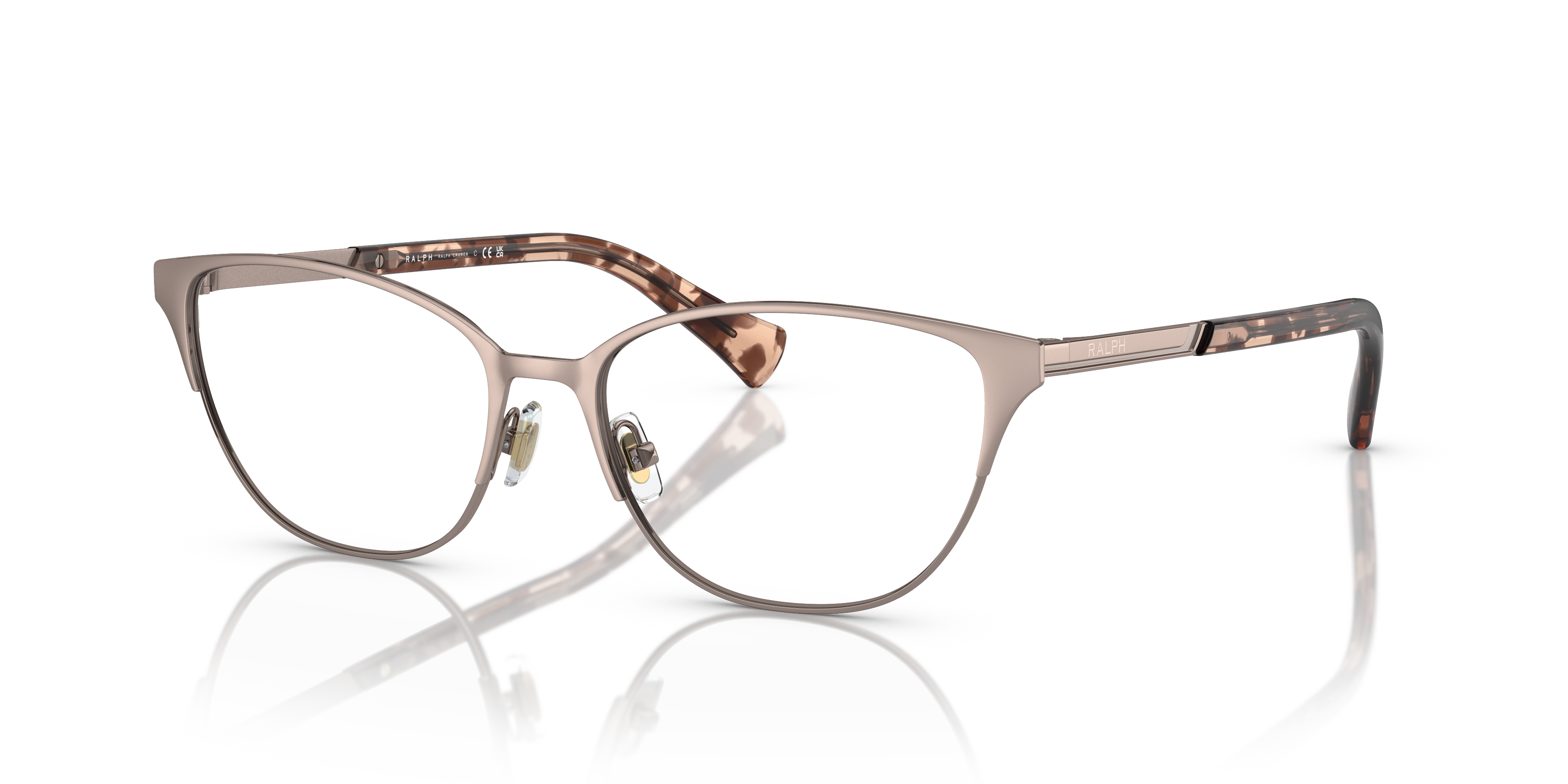 Ralph by Ralph Lauren Unisex Ra6055 Shiny Rose Gold Size Standard 171$