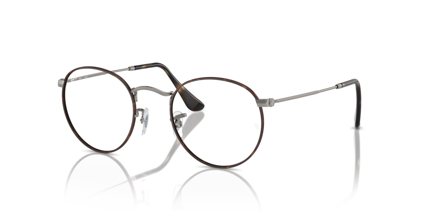 Ray-Ban RB3447V Round Metal Optics Havana On Gunmetal