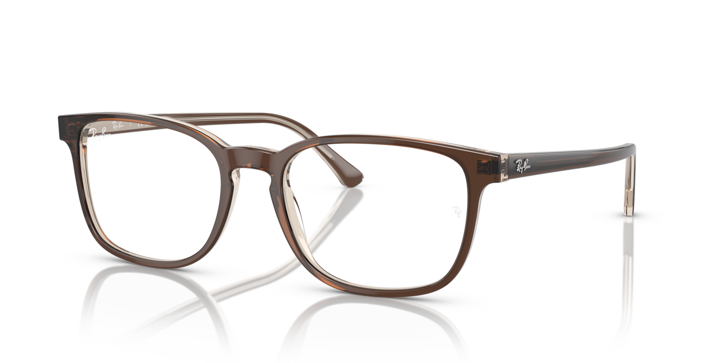 Ray-Ban RB5418 Optics Brown On Transparent Light Brown