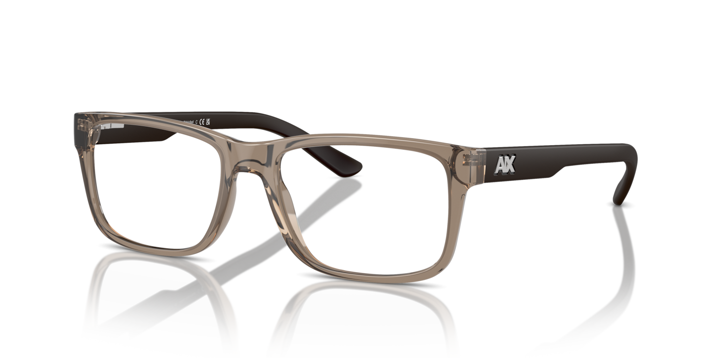 Armani Exchange AX3016 Shiny Transparent Brown