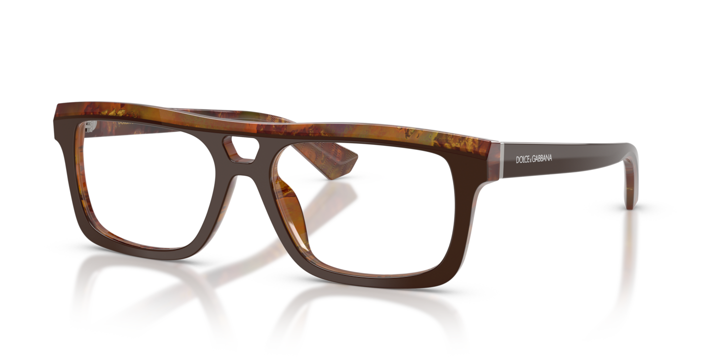 Dolce & Gabbana DG3431 Top Brown/Pearl Gold & Brown
