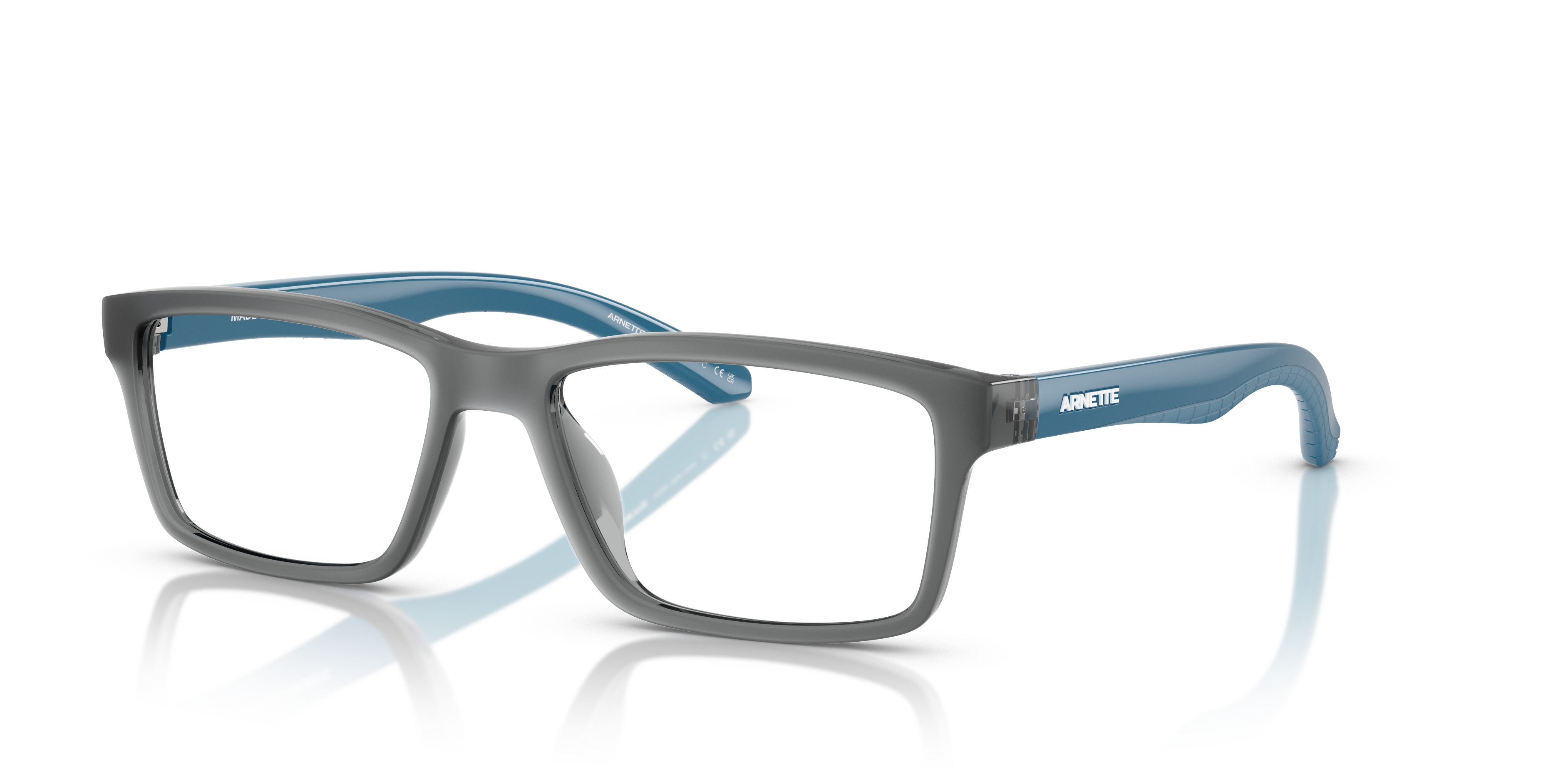 Arnette Unisex An7262u Transparent Grey Matte Shiny Size 57$