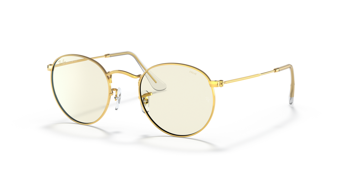 Sunglasses Ray-Ban RB3447 Round Blue-Violet Light Clear Evolve