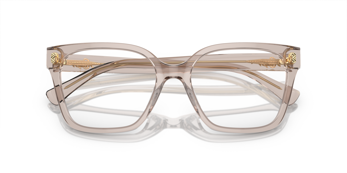 Ralph Lauren RA7158U Clear Brown Square Frame Eyeglasses Ralph Lauren RA7158U clear , beige frame main image 3