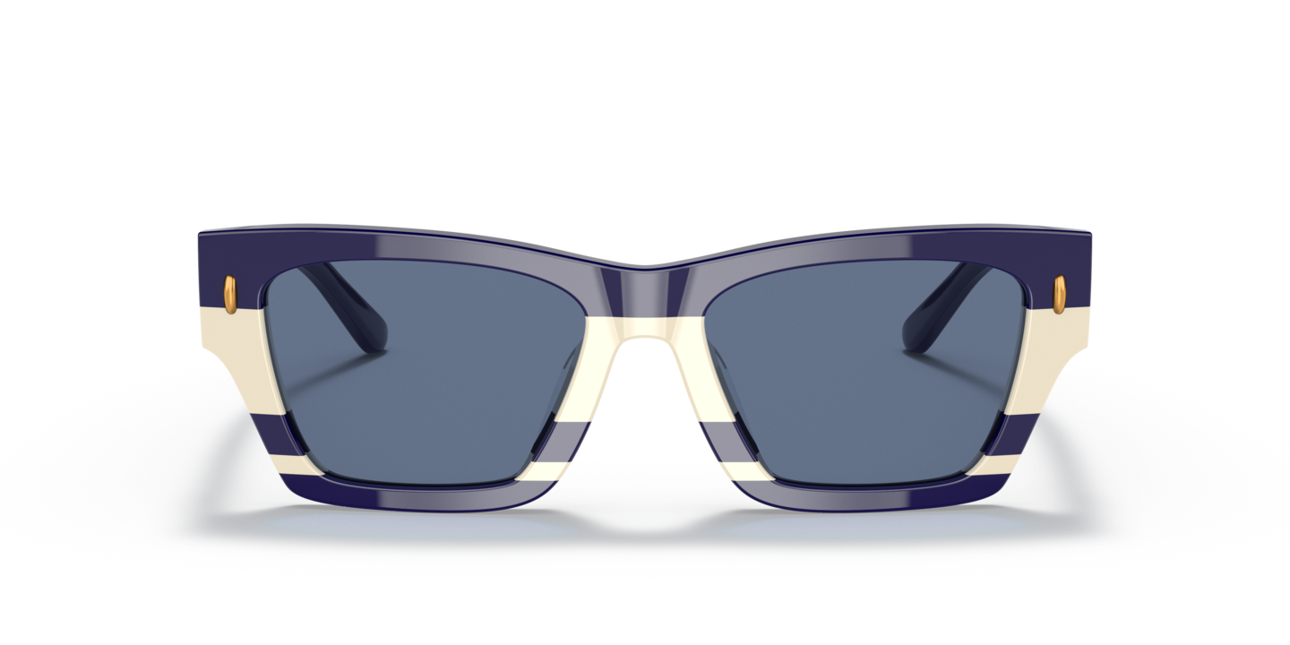 TORY BURCH NWOT Blue Transparent Sunglasses, Case and Dustbag Included Tory Burch TY7233U M (55 - 18) with Blue lenses and Black  main image 4