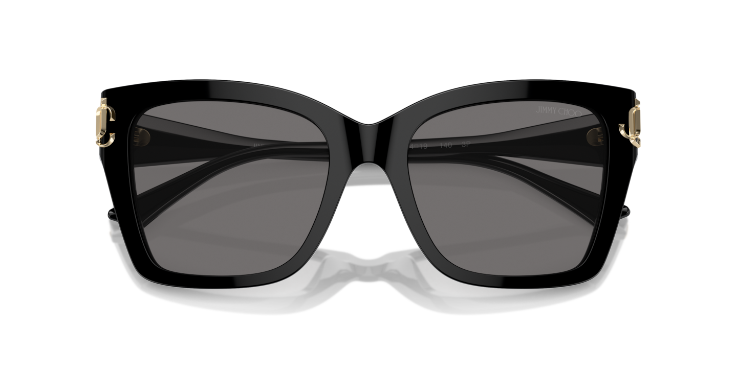 Jimmy Choo JC 5012 50008G Black Plastic Square Sunglasses Grey Gradient Lens JIMMY CHOO JC5029U 500087 Black Dark Grey 54 mm Women main image 2