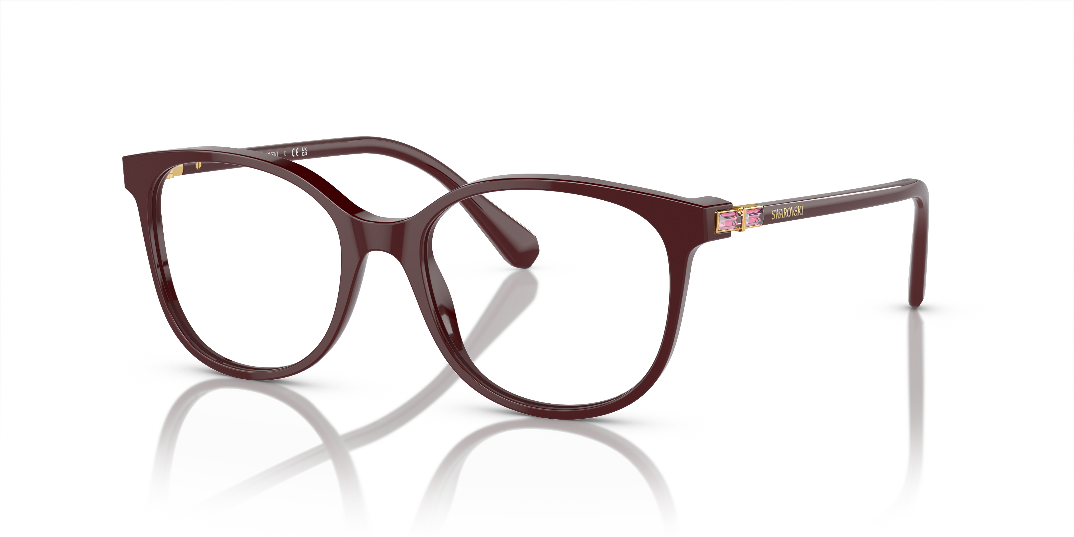 Swarovski Unisex Sk2002 Solid Burgundy Size: Standard